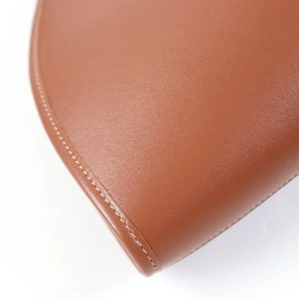 Celine Du3.04 lu Cuir Triomphe Coufant Medium Tote Bag Tan Smooth Calfskin - Picture 8 of 13